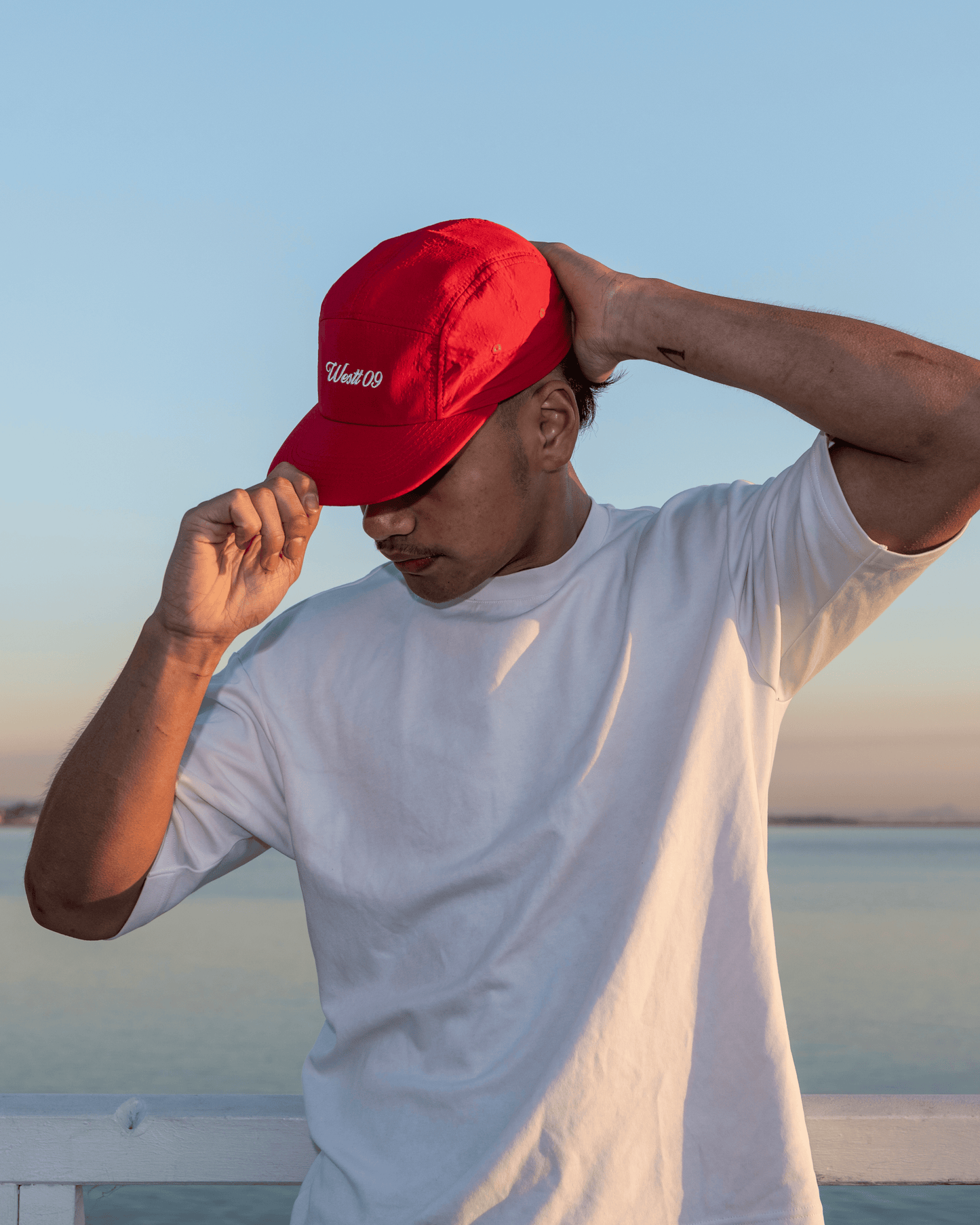 5 Panel Nylon - Red