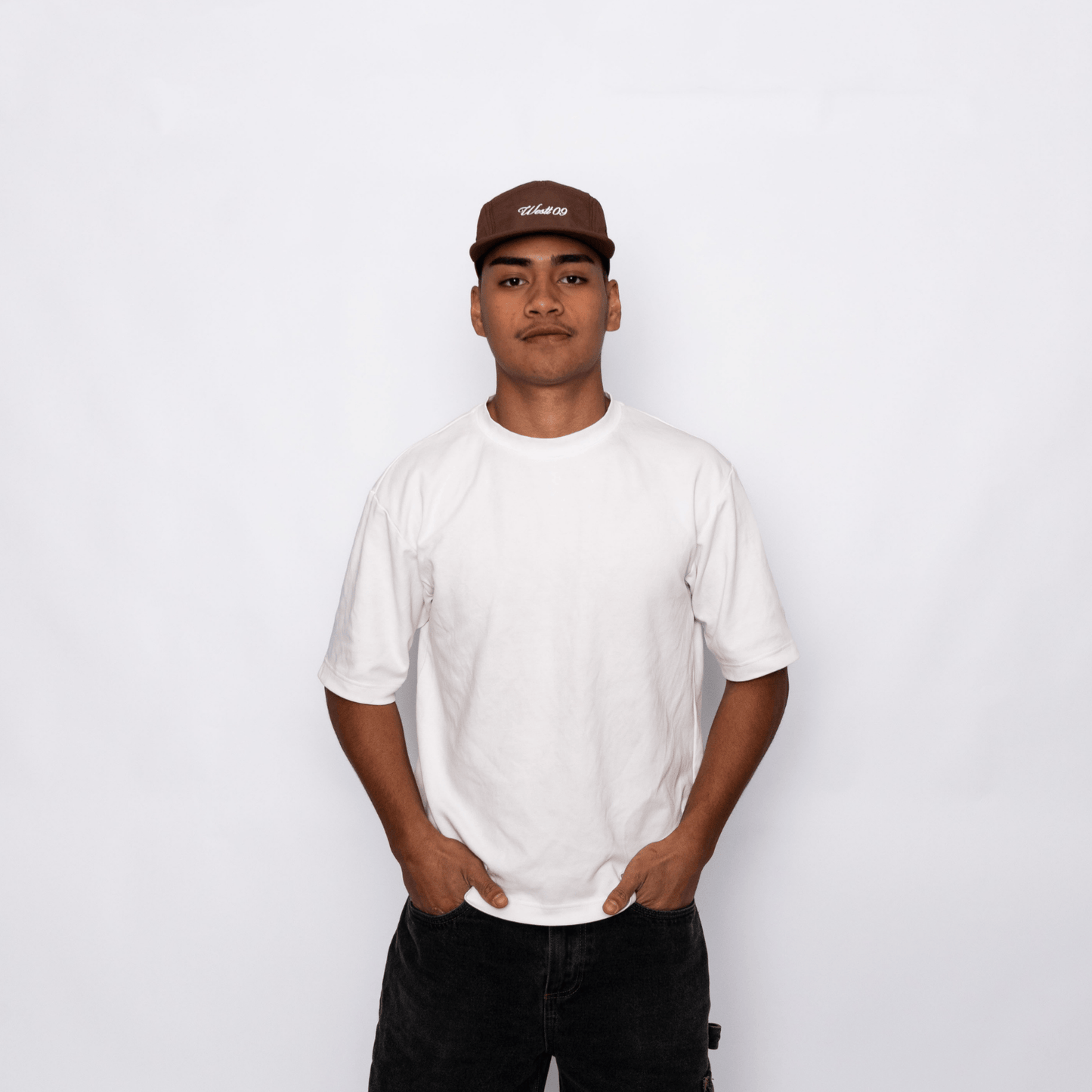 5 Panel Nylon - Brown