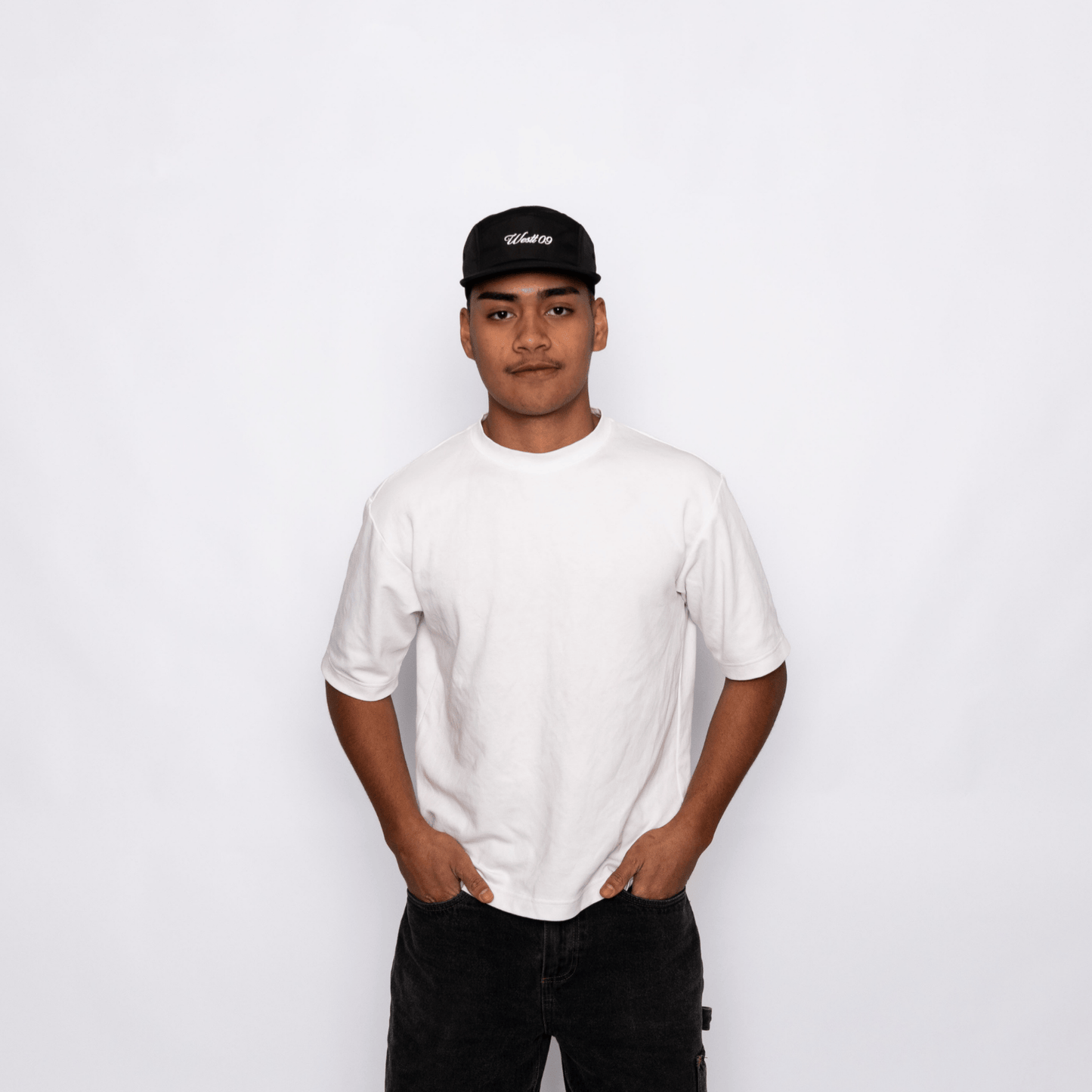 5 Panel Nylon - Black