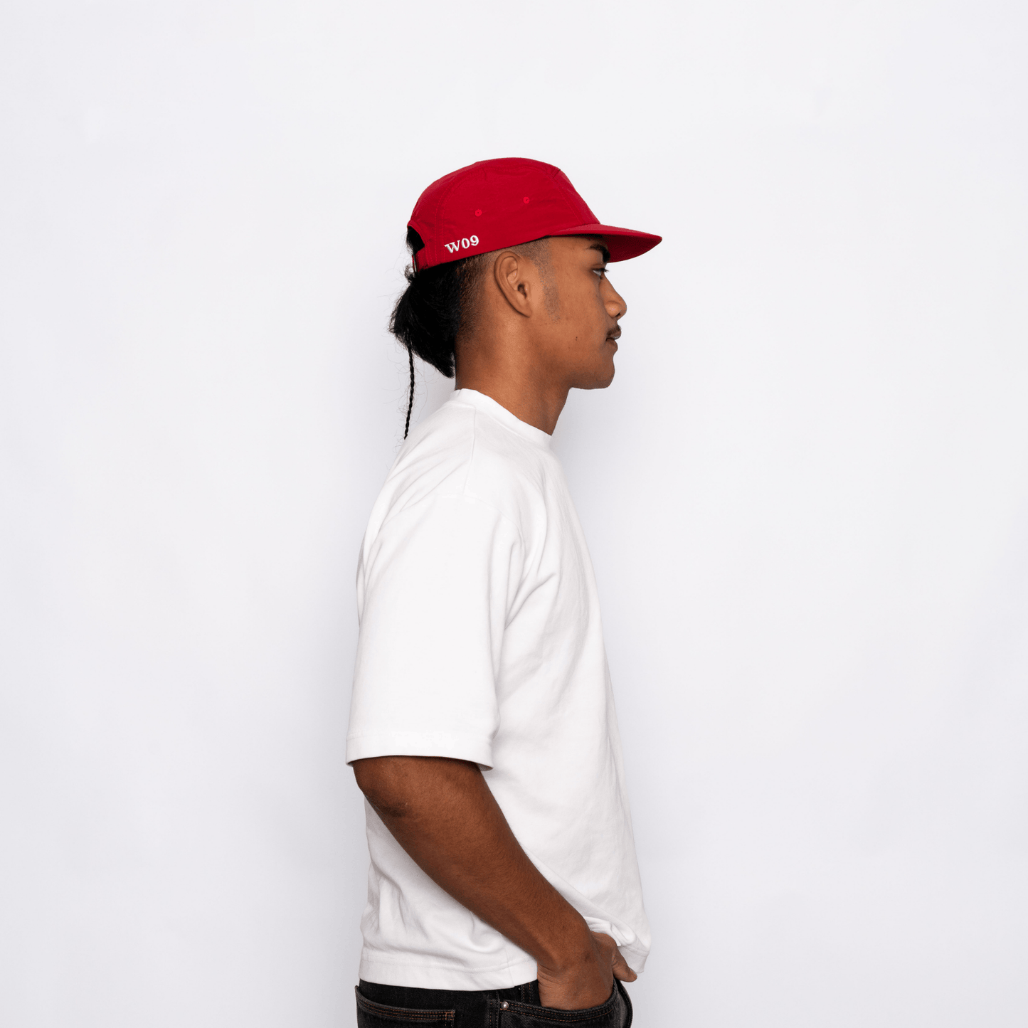 5 Panel Nylon - Red