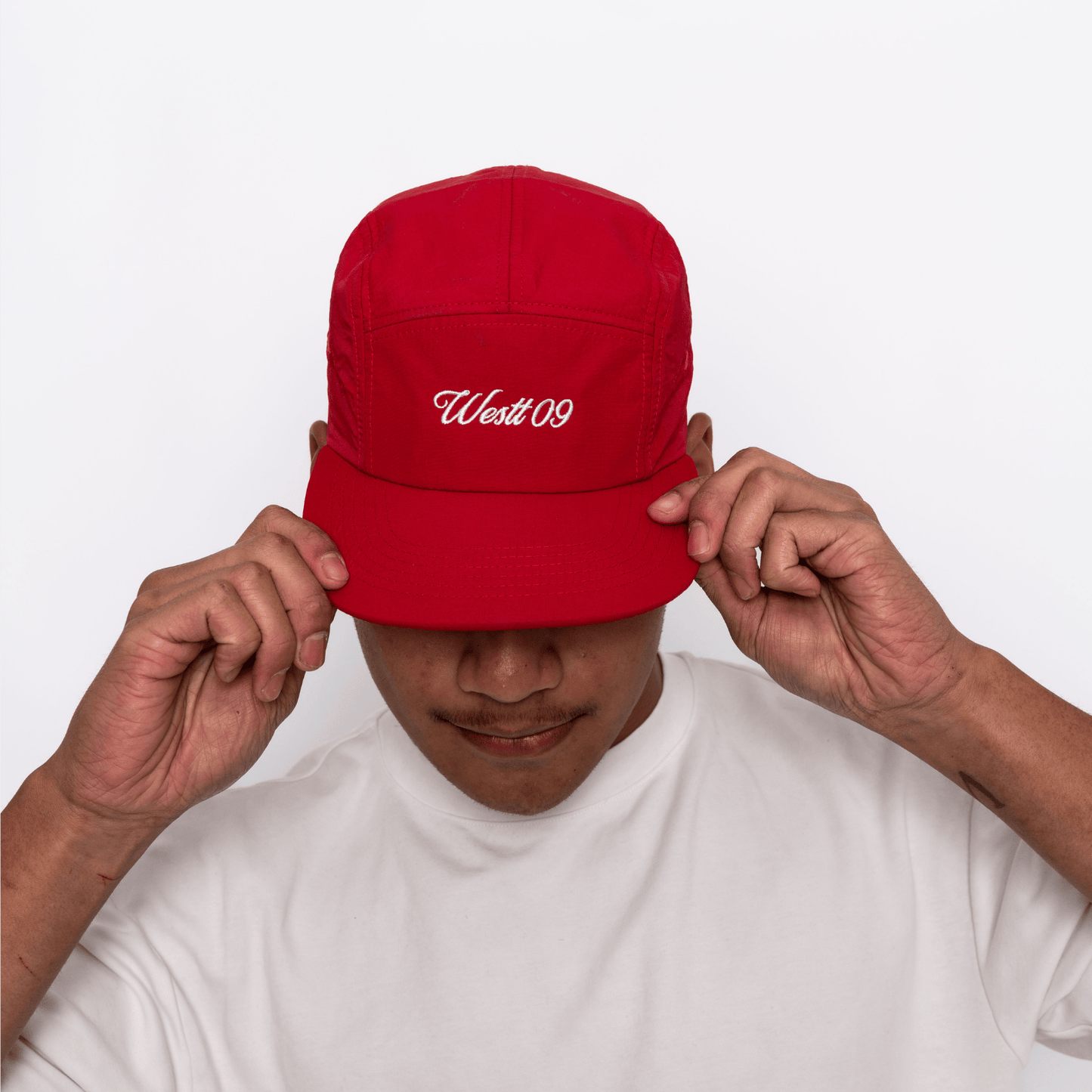5 Panel Nylon - Red