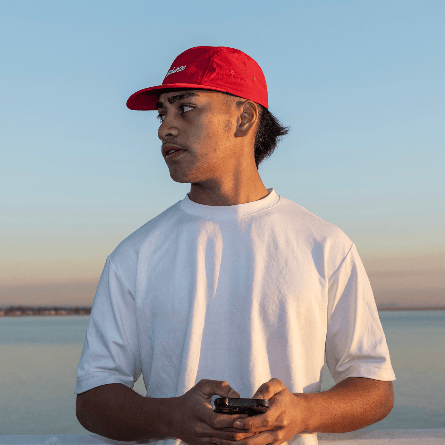5 Panel Nylon - Red
