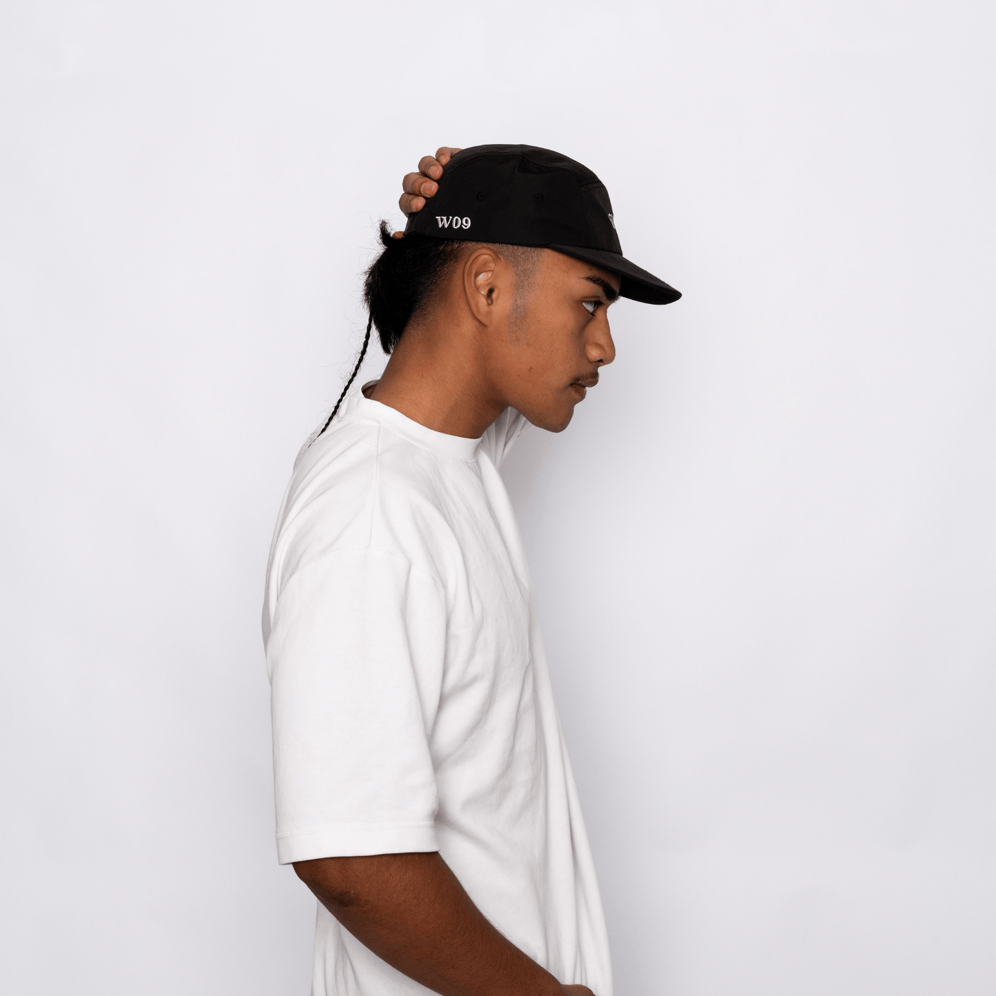 5 Panel Nylon - Black