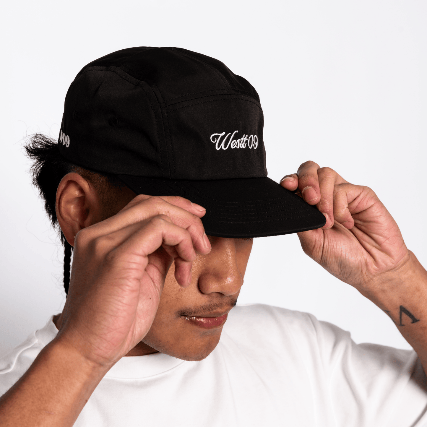 5 Panel Nylon - Black