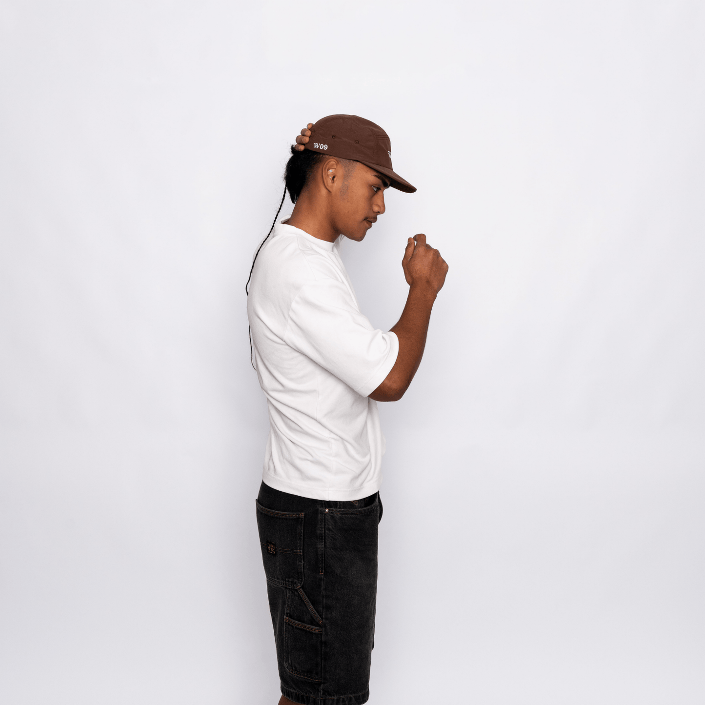 5 Panel Nylon - Brown