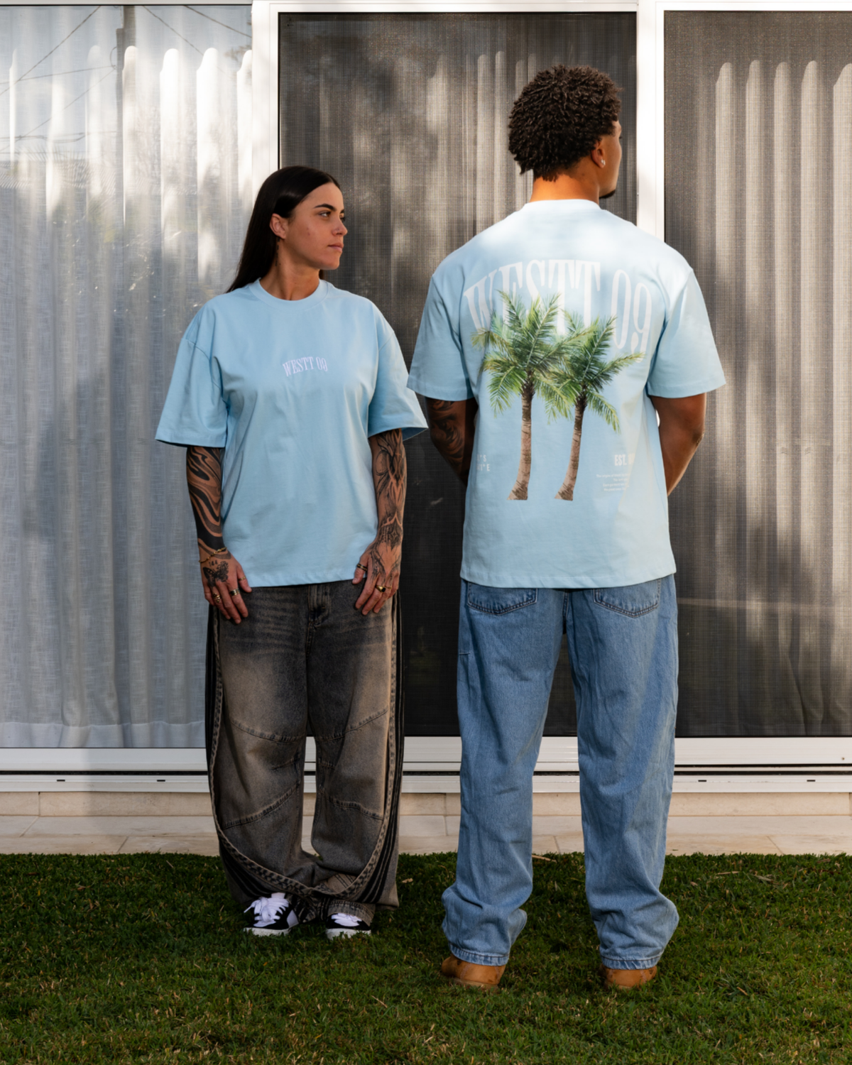In The Palms - Sky Blue
