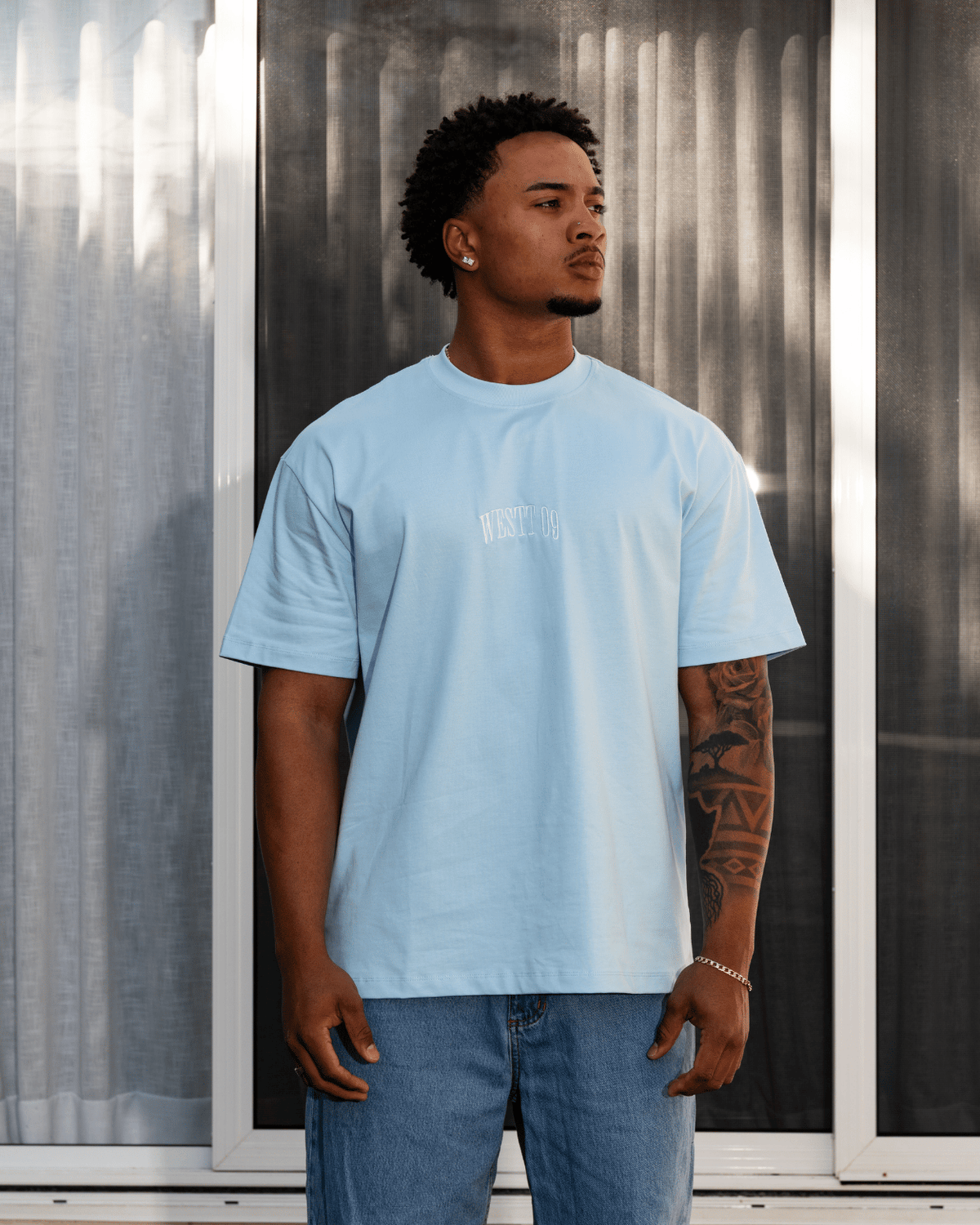 In The Palms - Sky Blue
