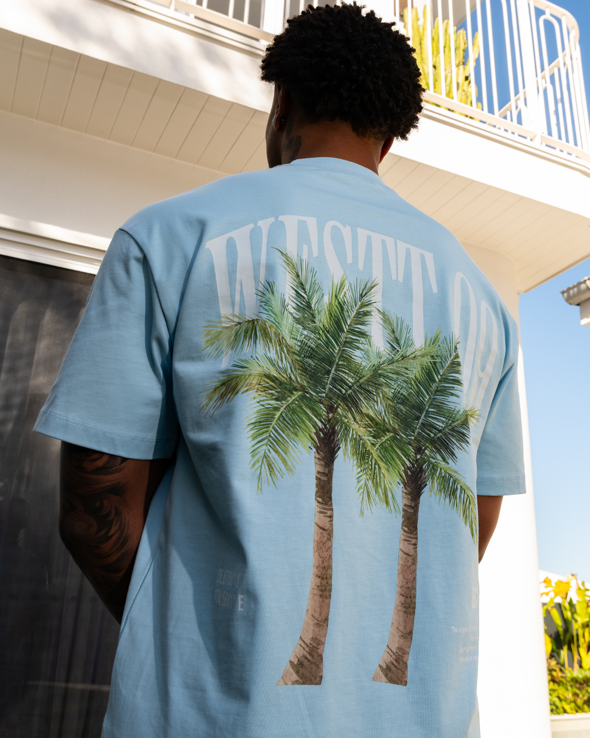 In The Palms - Sky Blue