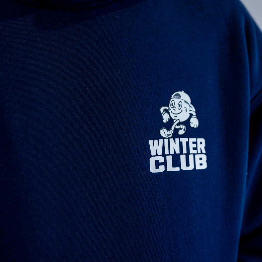 Winter Club Hoodie - Navy Blue