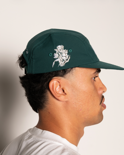 Flower 5 Panel - Green