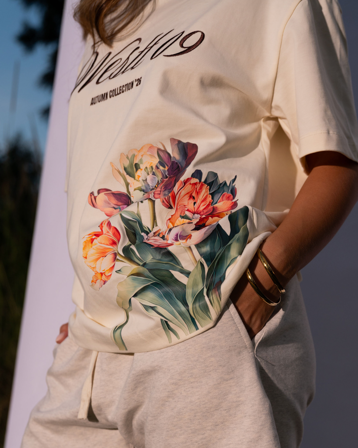 Flower Tee - Cream