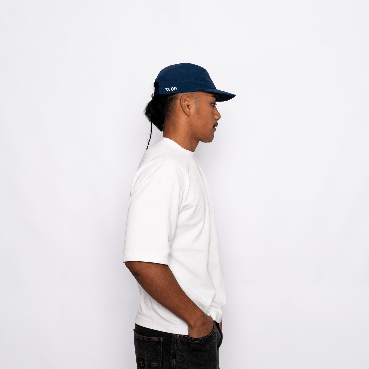 5 Panel Nylon - Navy Blue