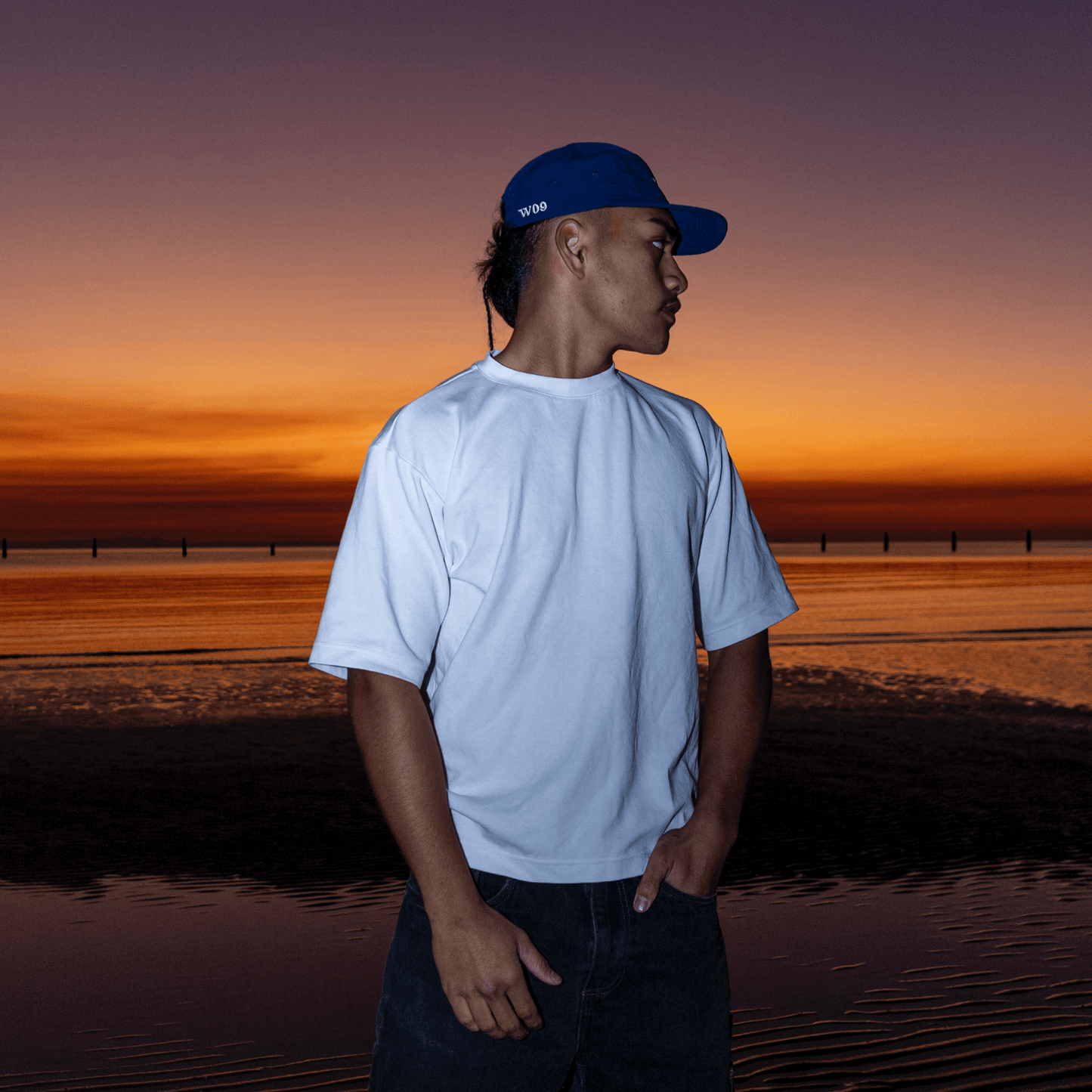 5 Panel Nylon - Navy Blue